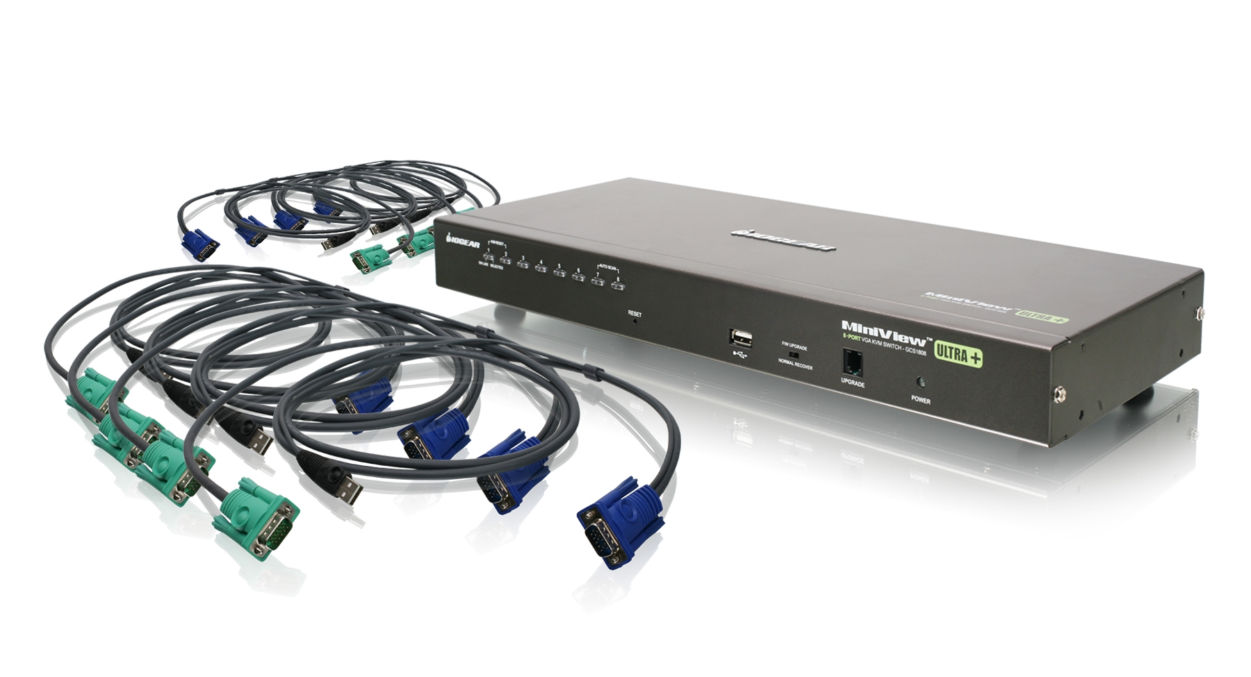 Phân biệt: KVM Switch 4 cổng & KVM Switch 8 cổng 2 Kvm Switch 8 Cong Ket Noi